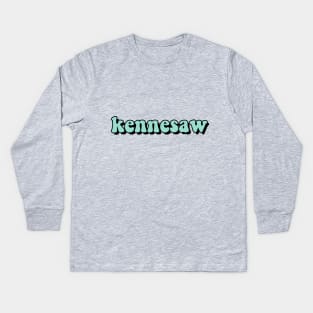 Mint Kennesaw Kids Long Sleeve T-Shirt